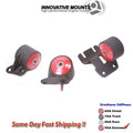 Innovative 90-93 Integra B-Series Black Steel Mounts 95A Bushings (Auto Trans Hydro)