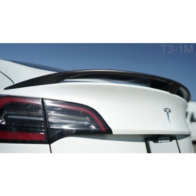 MXP 2017+ Tesla Model 3 Matte Carbon Rear Spoiler