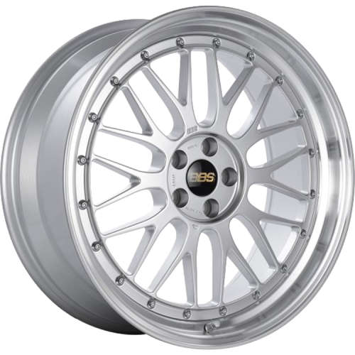 BBS LM 18x10 5x130 ET50 CB 71.6 Diamond Silver Center / Diamond Cut Lip Wheel