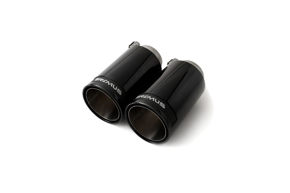 Remus 2015+ BMW M240i(x) F22/F23 3.0l Axle Back Exhaust w/Front Section/Black Chrome Tail Pipe Set