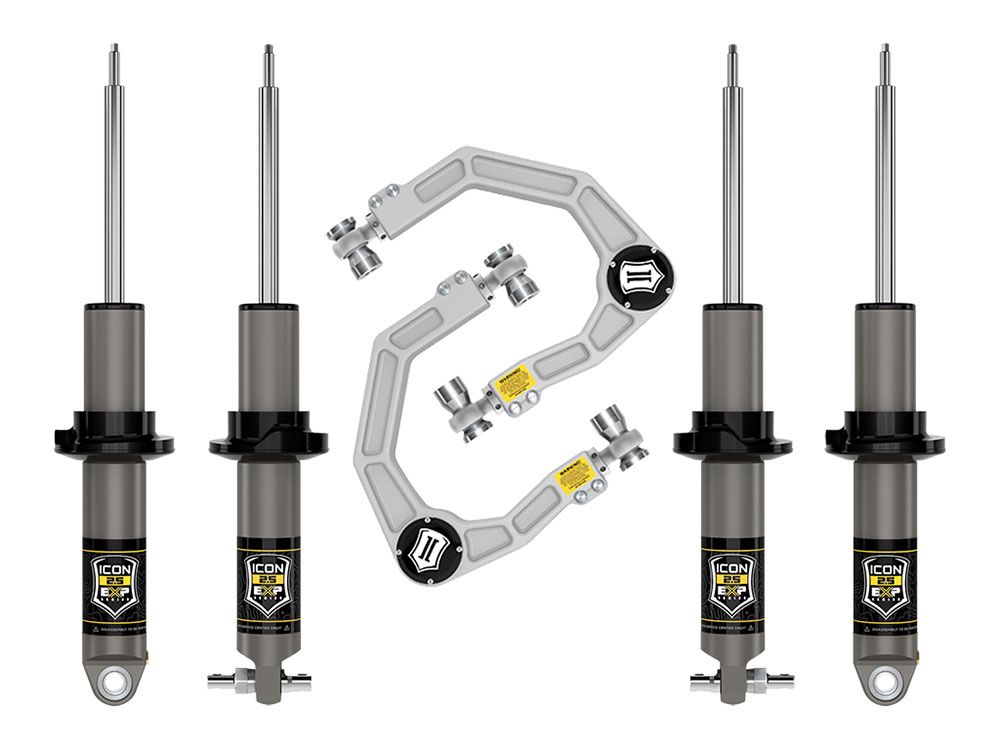 2021-2023 Ford Bronco Hoss 1.0 Pkg 1.375-3 Inch Lift Stage 2 Suspension System Billet Icon Vehicle Dynamics