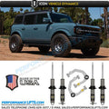 2021-2023 Ford Bronco Hoss 1.0 Pkg 1.375-3 Inch Lift Stage 2 Suspension System Billet Icon Vehicle Dynamics