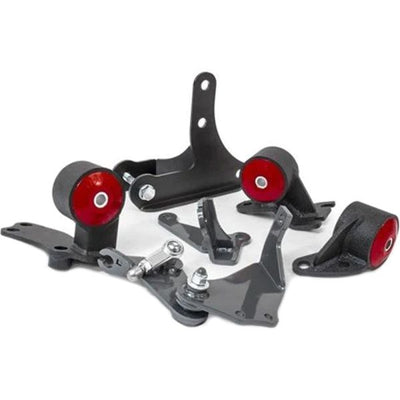 Innovative 88-91 Civic D-Series Black Steel Mounts 75A Bushings (92+ Engine Hydro Conversion)