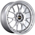 BBS LM-R 19x9.5 5x112 ET38 Diamond Silver Center Diamond Cut Lip Wheel -82mm PFS/Clip Required