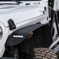XRC Front and Rear Flat Fender Flare Set 2018-2022 Jeep Wrangler Smittybilt
