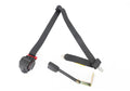 Tri-Lock Off Road Seat Belt Left 3 Point Black Retractable Shoulder Harnesses Fits The Driver Side Of 97-02 Wrangler TJ OMIX