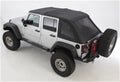 Bowless Combo Top W/Tinted Windows Black Diamond 07-18 Wrangler JK 4 Door Smittybilt