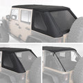 Bowless Combo Top W/Tinted Windows Black Diamond 07-18 Wrangler JK 4 Door Smittybilt