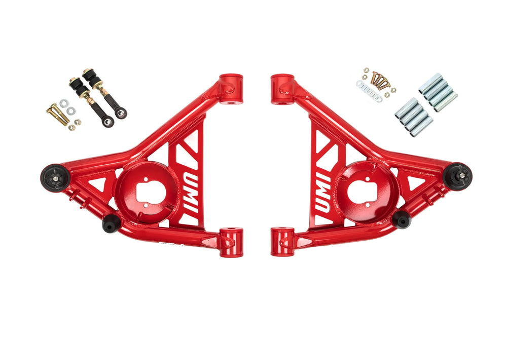 UMI Performance 70-81 GM F-Body Front Handling Kit Lowering 2in - Red