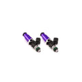 Injector Dynamics 1700cc Injectors - 60mm Length - 14mm Purple Top - 14mm Lower O-Ring (Set of 5)