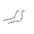 Akrapovic 2020+ Audi RS Q8 (4M) Link Pipe Set (SS) Catted (Excl Models w/5C1 Option Code)