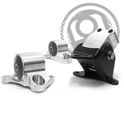 Innovative 88-91 Civic D-Series Black Aluminum Mounts Solid Bushings (Cable)