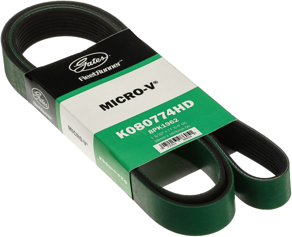 Gates Fleet Runner Micro-V Belts - 8 Ribs - 77.25in Length