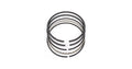 Mahle Rings Toyota 4.7L V8 2UZFE 1998-2009 Plain Ring Set