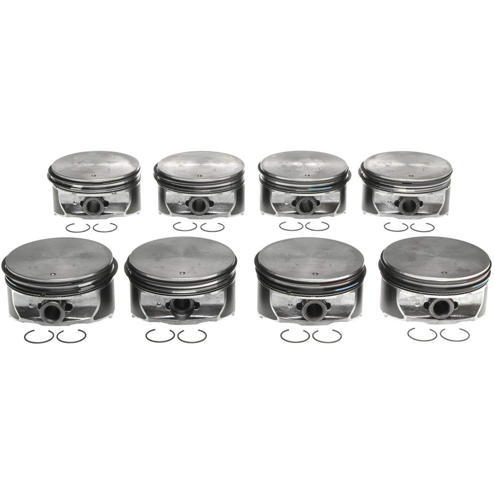 Mahle OE 06-09 GM Trucks 6.0L Floating Pin Vin H Reduced Comp Piston With Rings Set (Set of 8)