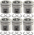Mahle OE Cummins B 5.9L L6 .040 w/ PCR Eng Set Piston With Rings Set (Set of 6)