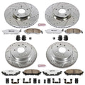 Power Stop 08-12 Infiniti EX35 Front & Rear Z26 Street Warrior Brake Kit