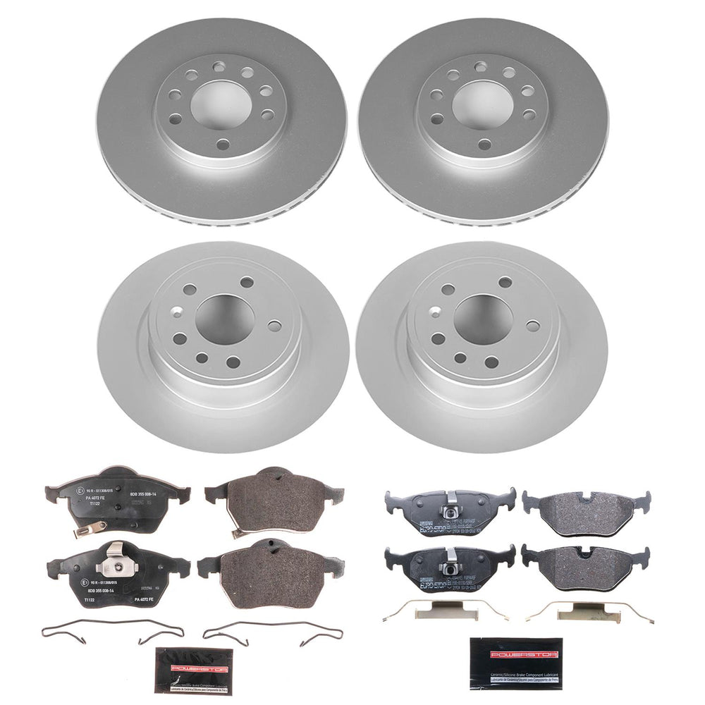 Power Stop 99-06 Saab 9-5 Front & Rear Euro-Stop Brake Kit