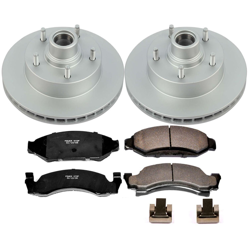 Power Stop 87-93 Ford E-150 Front Z17 Evolution Geomet Coated Brake Kit