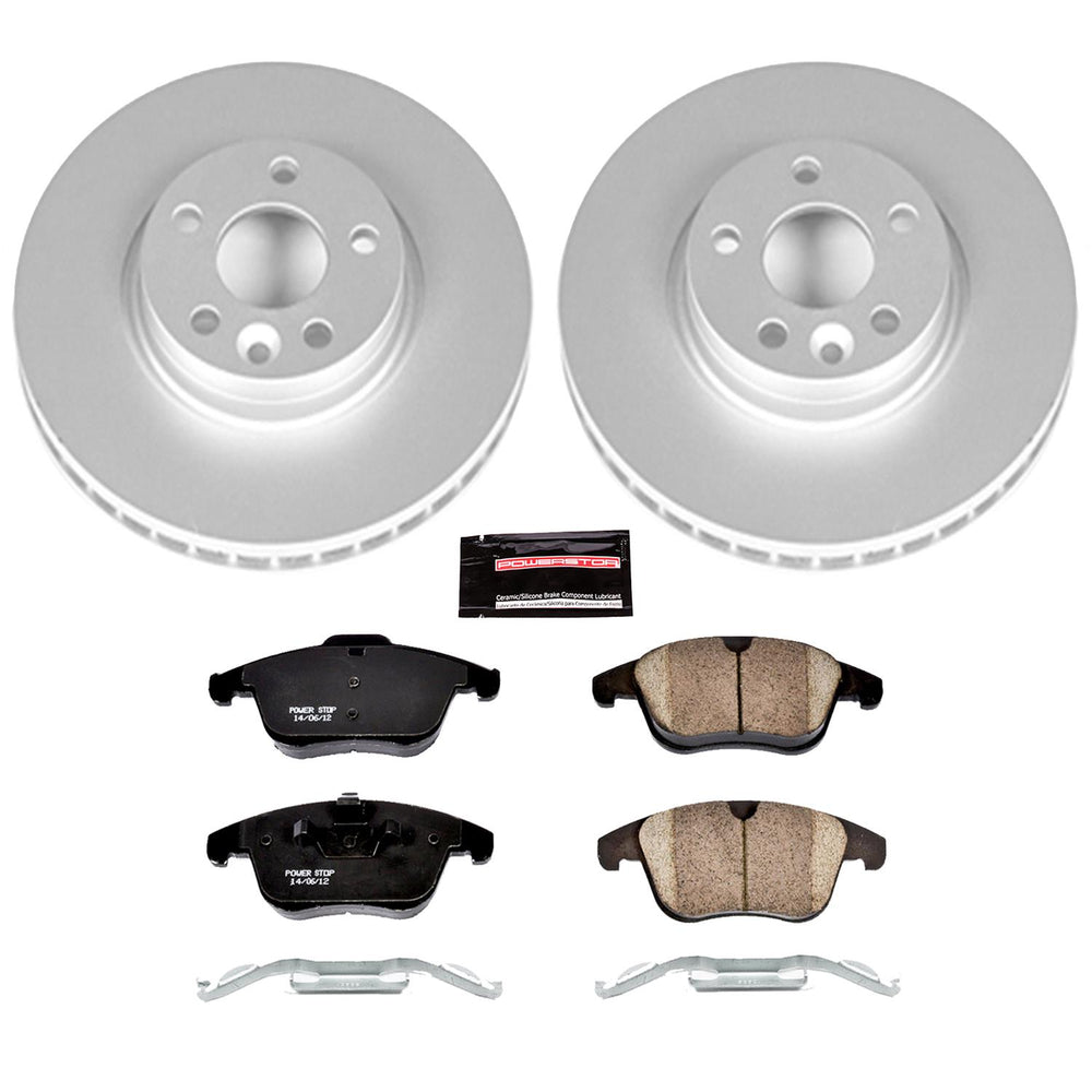 Power Stop 15-18 Volvo S60 Front & Rear Z23 Evolution Sport Coated Brake Kit
