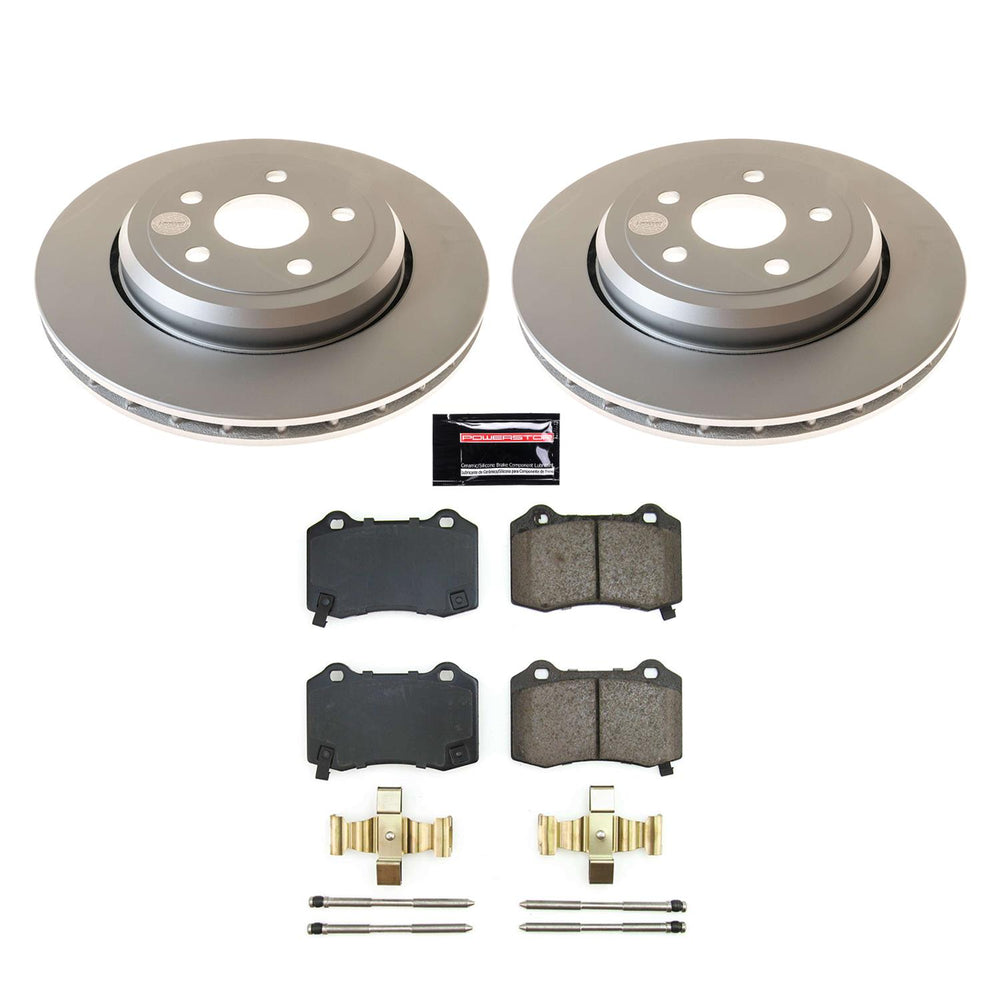 Power Stop 18-21 Jeep Grand Cherokee Rear Z17 Coated Brake Kit