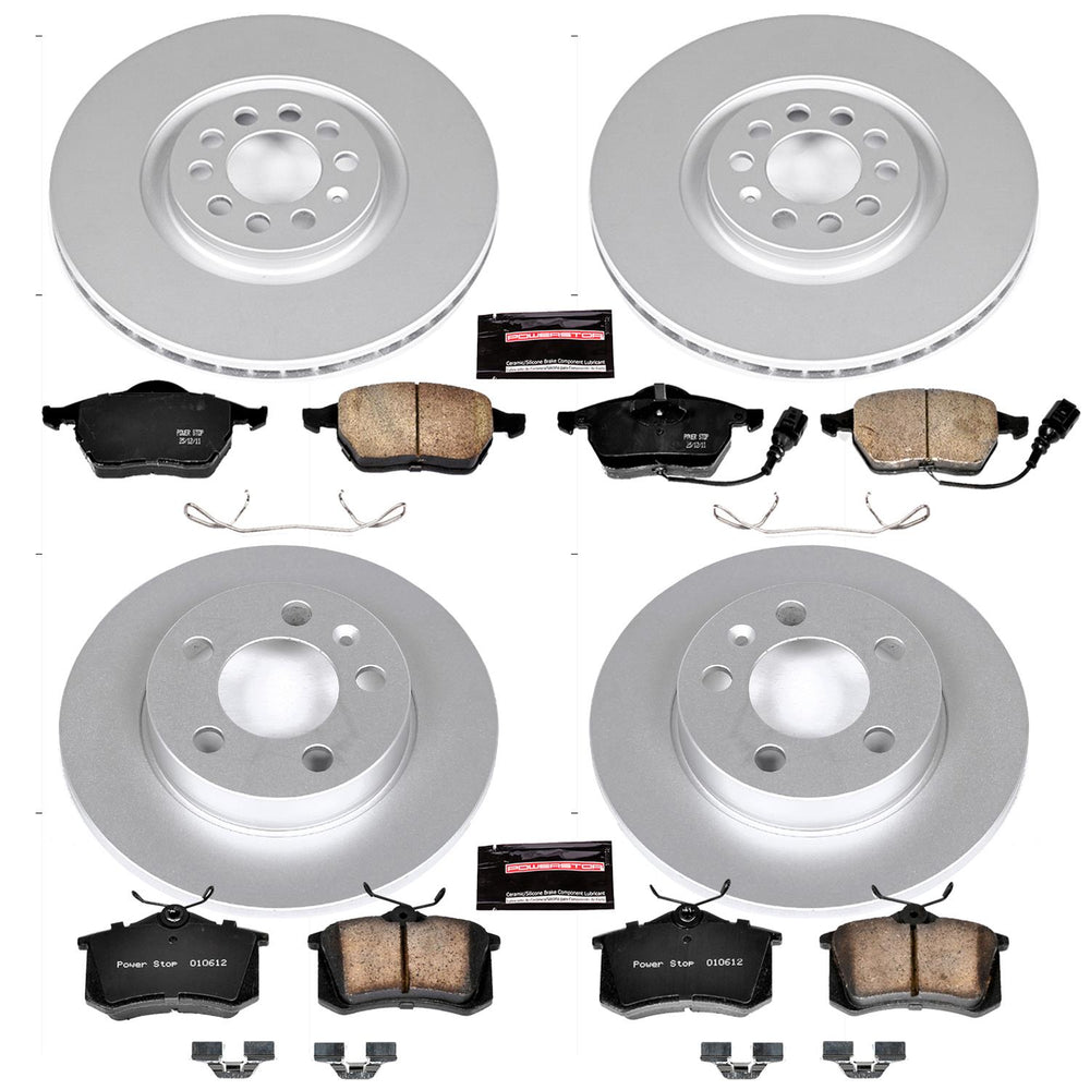 Power Stop 00-06 Audi TT Quattro Front & Rear Z23 Evolution Sport Coated Brake Kit