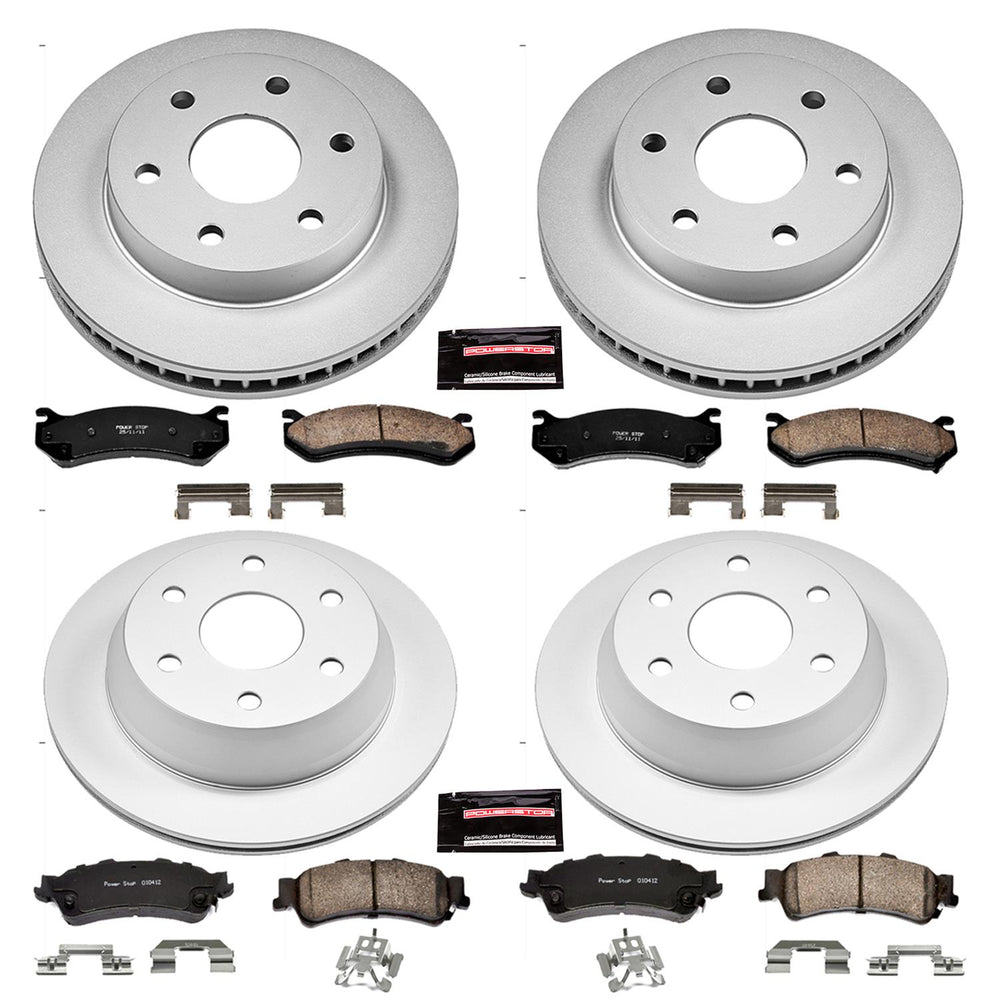 Power Stop 03-05 Chevrolet Astro Front & Rear Z17 Evolution Geomet Coated Brake Kit