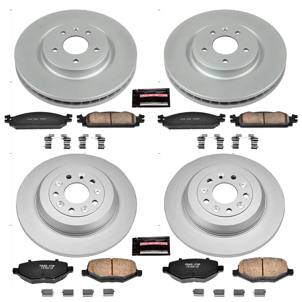 Power Stop 09-11 Ford Flex Front & Rear Z17 Evolution Geomet Coated Brake Kit