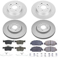 Power Stop 18-19 Honda Accord Front & Rear Z17 Evolution Geomet Coated Brake Kit