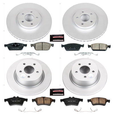 Power Stop 13-16 Ford Escape Front & Rear Z23 Evolution Sport Coated Brake Kit