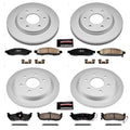Power Stop 05-07 Infiniti QX56 Front & Rear Z17 Evolution Geomet Coated Brake Kit