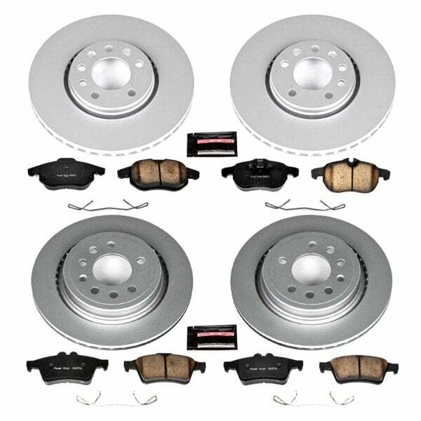Power Stop 08-11 Saab 9-3 Front & Rear Z23 Evolution Sport Coated Brake Kit
