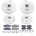 Power Stop 17-18 GMC Acadia Front & Rear Z17 Evolution Geomet Coated Brake Kit