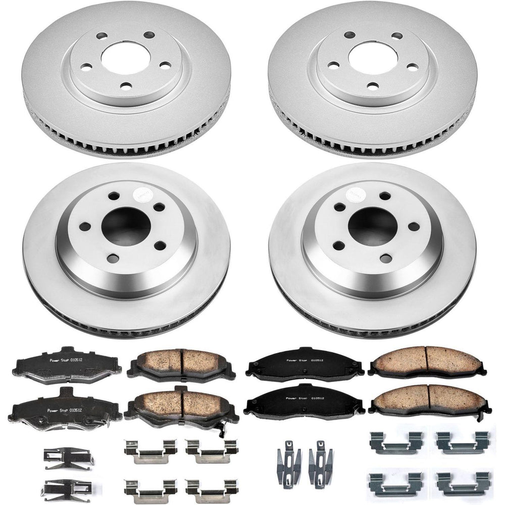 Power Stop 98-02 Chevrolet Camaro Front & Rear Z17 Evolution Geomet Coated Brake Kit