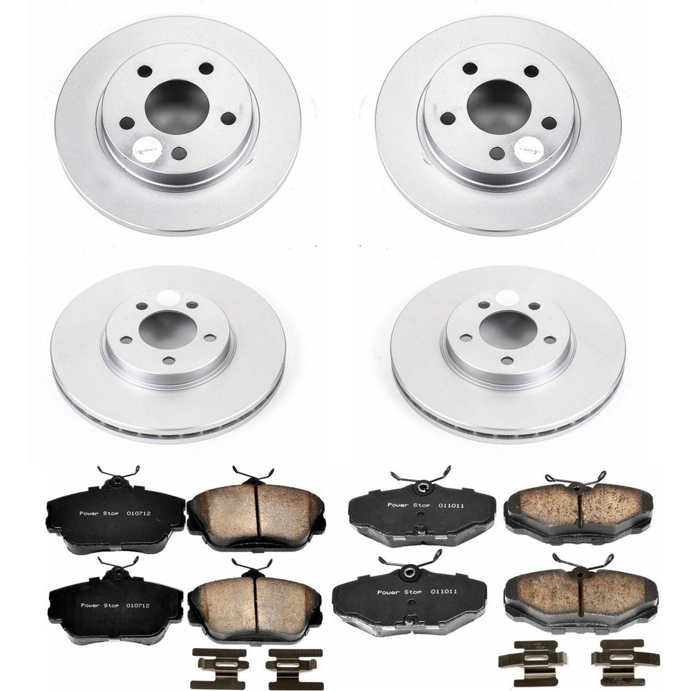 Power Stop 96-99 Ford Taurus Front & Rear Z17 Evolution Geomet Coated Brake Kit