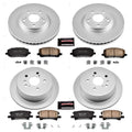 Power Stop 04-07 Toyota Highlander Front & Rear Z17 Evolution Geomet Coated Brake Kit