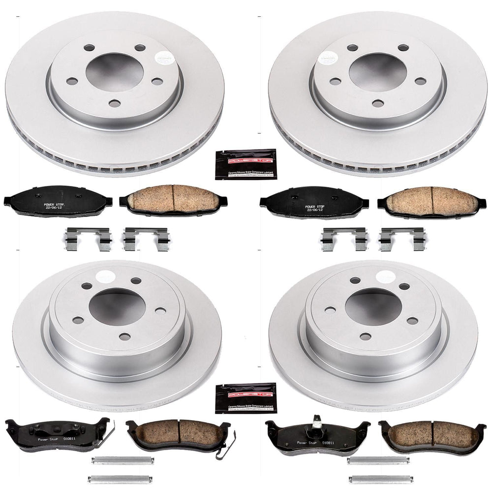 Power Stop 04-08 Chrysler Pacifica Front & Rear Z17 Evolution Geomet Coated Brake Kit