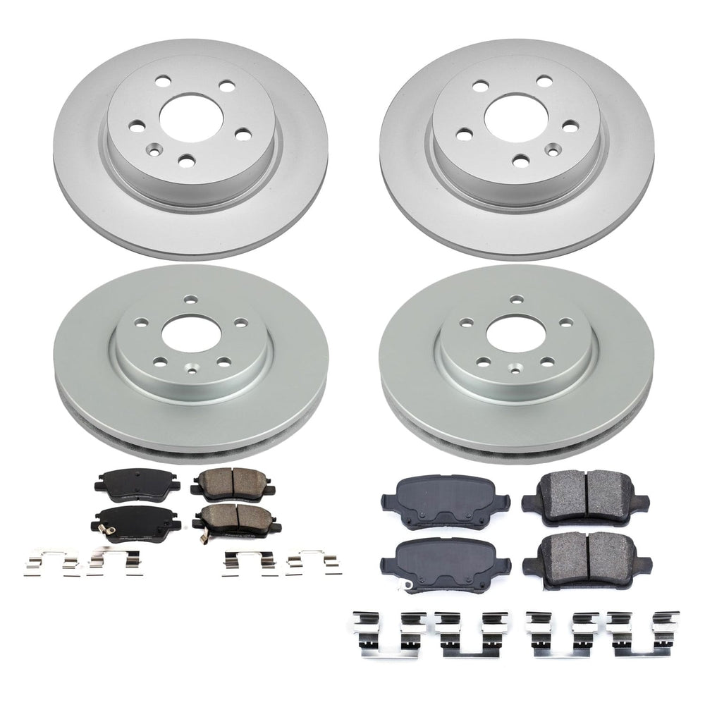 Power Stop 2016 Chevrolet Cruze Front & Rear Z17 Evolution Geomet Coated Brake Kit