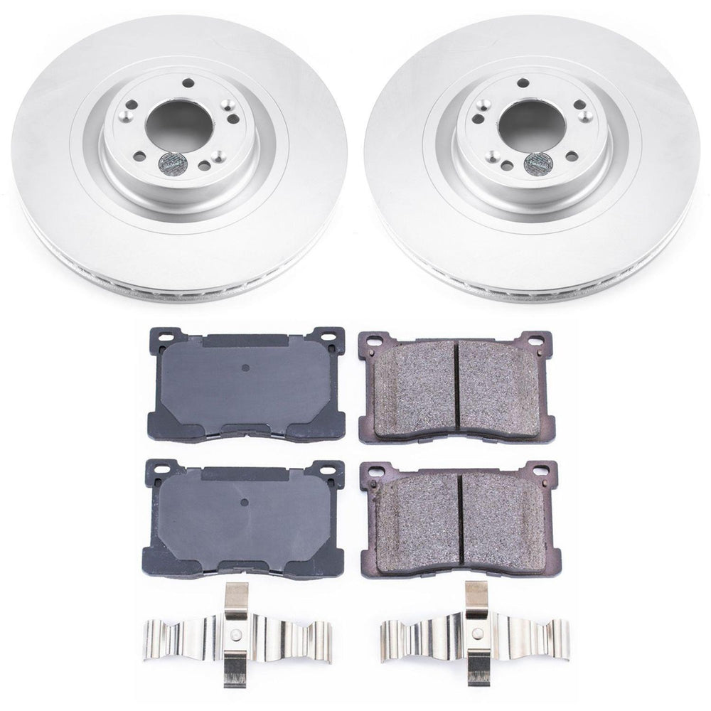 Power Stop 12-16 Hyundai Equus Front & Rear Z17 Evolution Geomet Coated Brake Kit