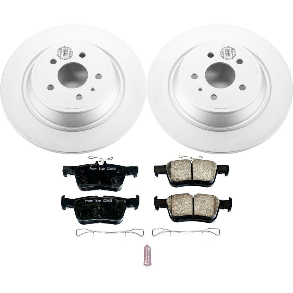 Power Stop 13-19 Ford Fusion Front & Rear Z17 Evolution Geomet Coated Brake Kit