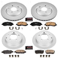 Power Stop 11-14 Chrysler 200 Front & Rear Z17 Evolution Geomet Coated Brake Kit