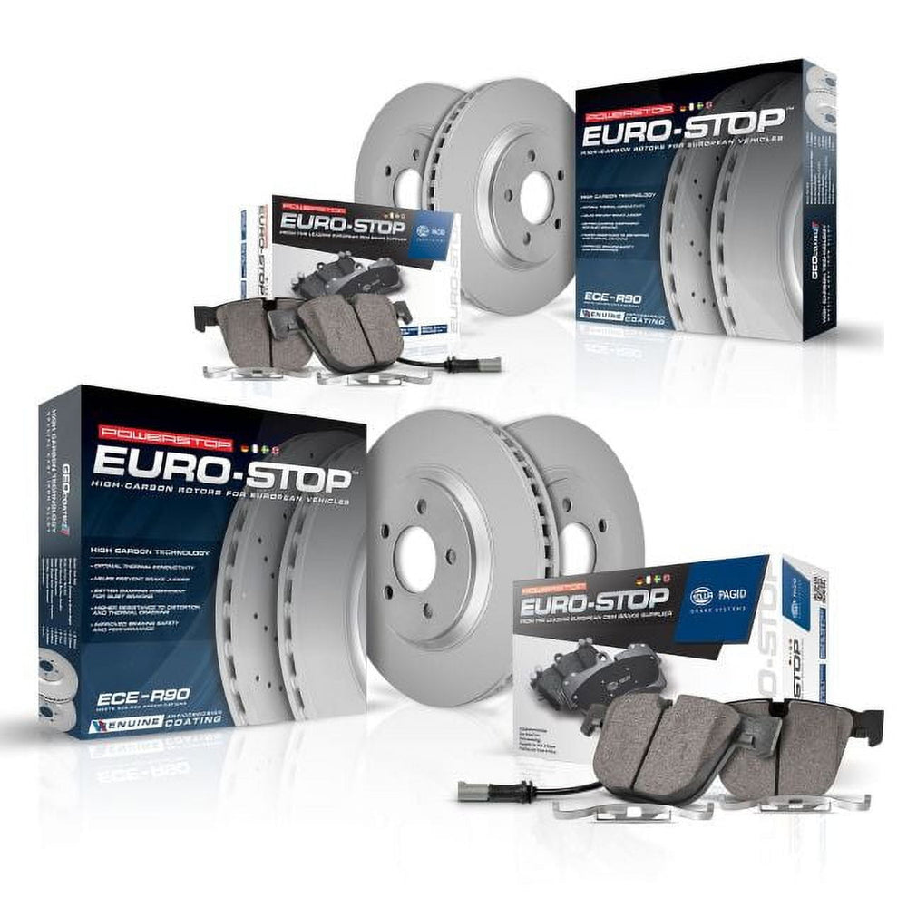 Power Stop 2003 Mercedes-Benz C230 Front and Rear Eurostop Brake Kit