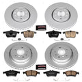 Power Stop 06-11 Saab 9-3 Front & Rear Z23 Evolution Sport Coated Brake Kit
