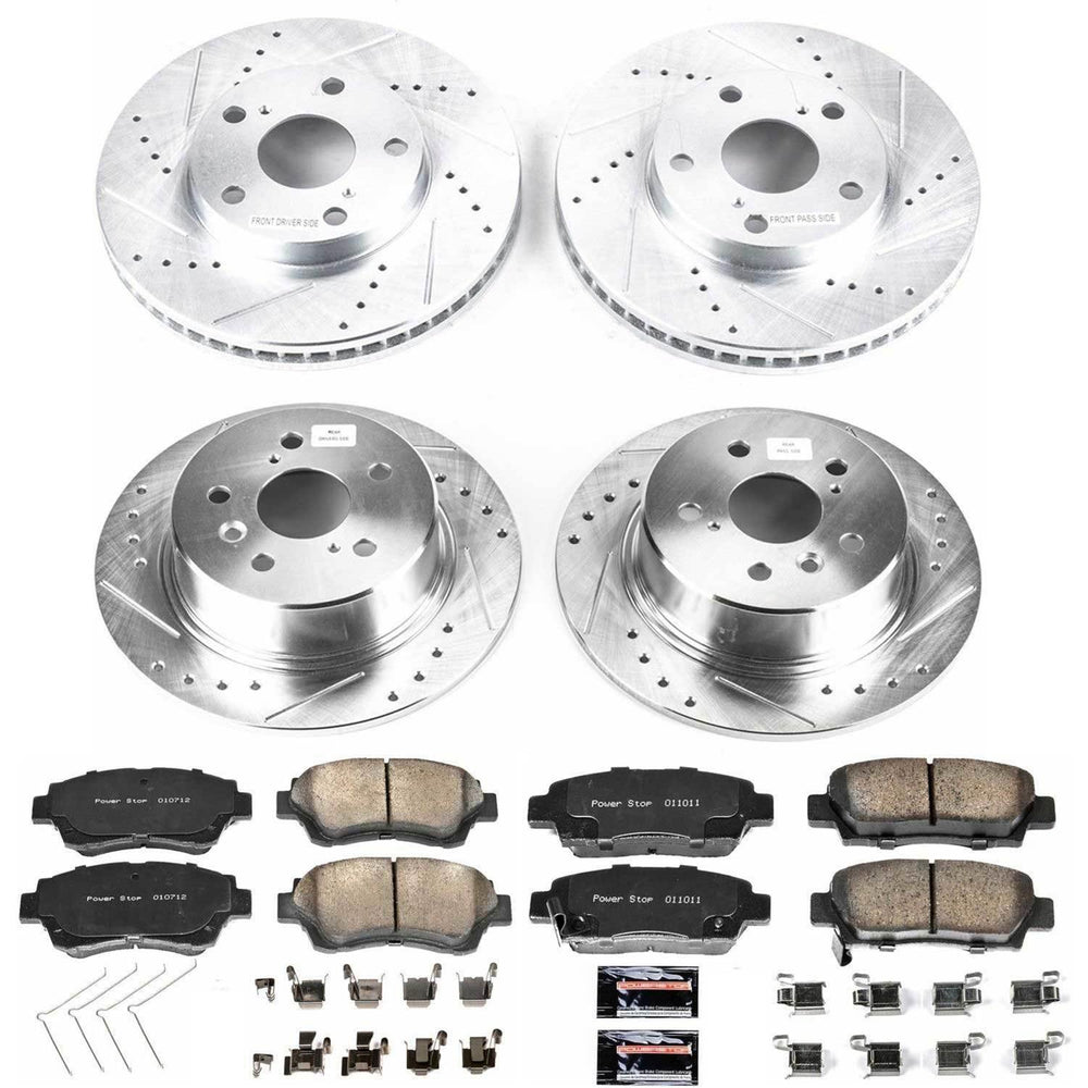 Power Stop 95-97 Toyota Avalon Front & Rear Z23 Evolution Sport Brake Kit