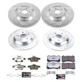 Power Stop 16-18 Ford Focus Front & Rear Z26 Street Warrior Brake Kit