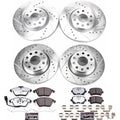 Power Stop 06-09 Audi A3 Front & Rear Z26 Street Warrior Brake Kit