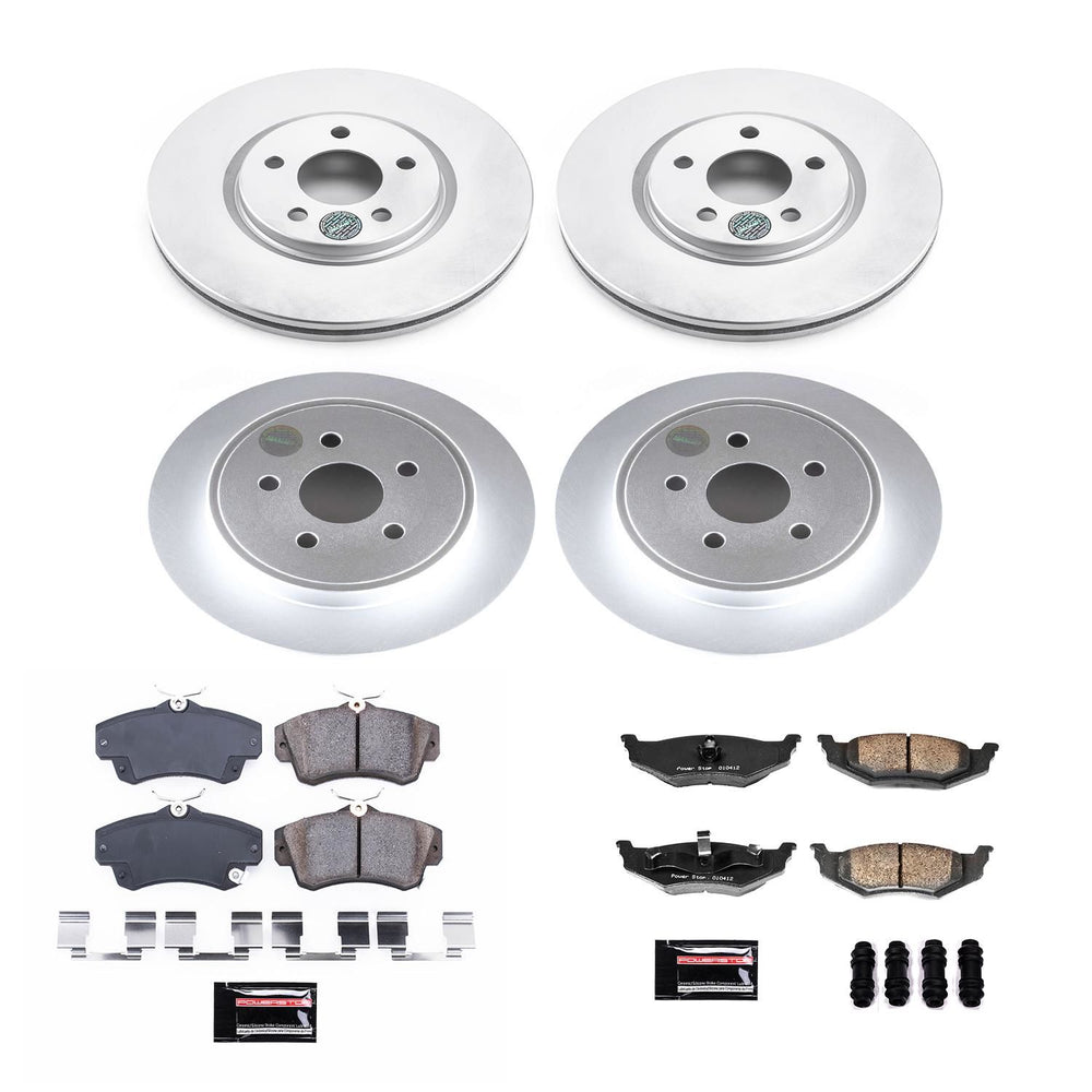 Power Stop 03-09 Chrysler PT Cruiser Front & Rear Z17 Evolution Geomet Coated Brake Kit