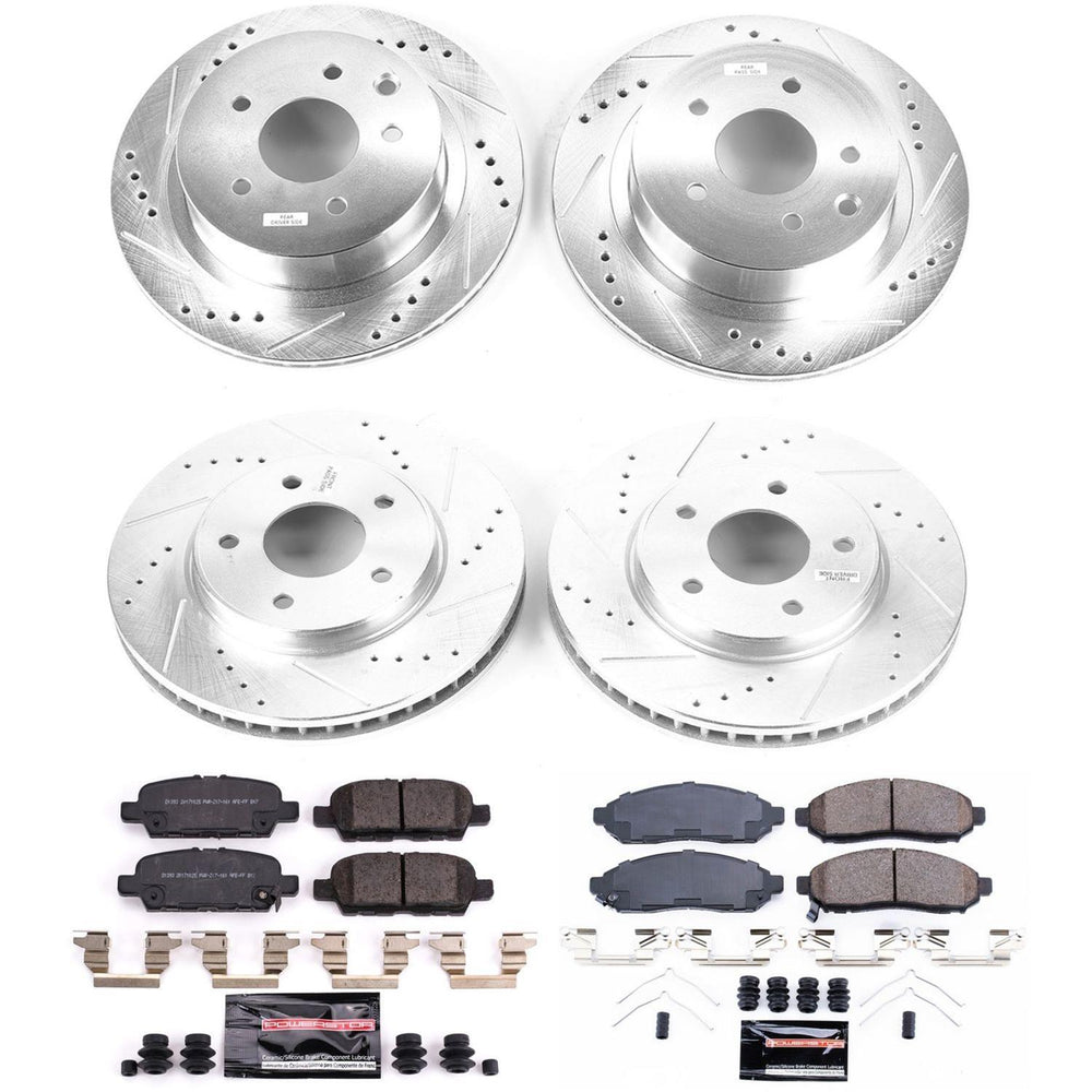 Power Stop 11-14 Nissan Leaf Front & Rear Z23 Evolution Sport Brake Kit