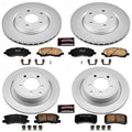 Power Stop 11-14 Chrysler 200 Front & Rear Z17 Evolution Geomet Coated Brake Kit