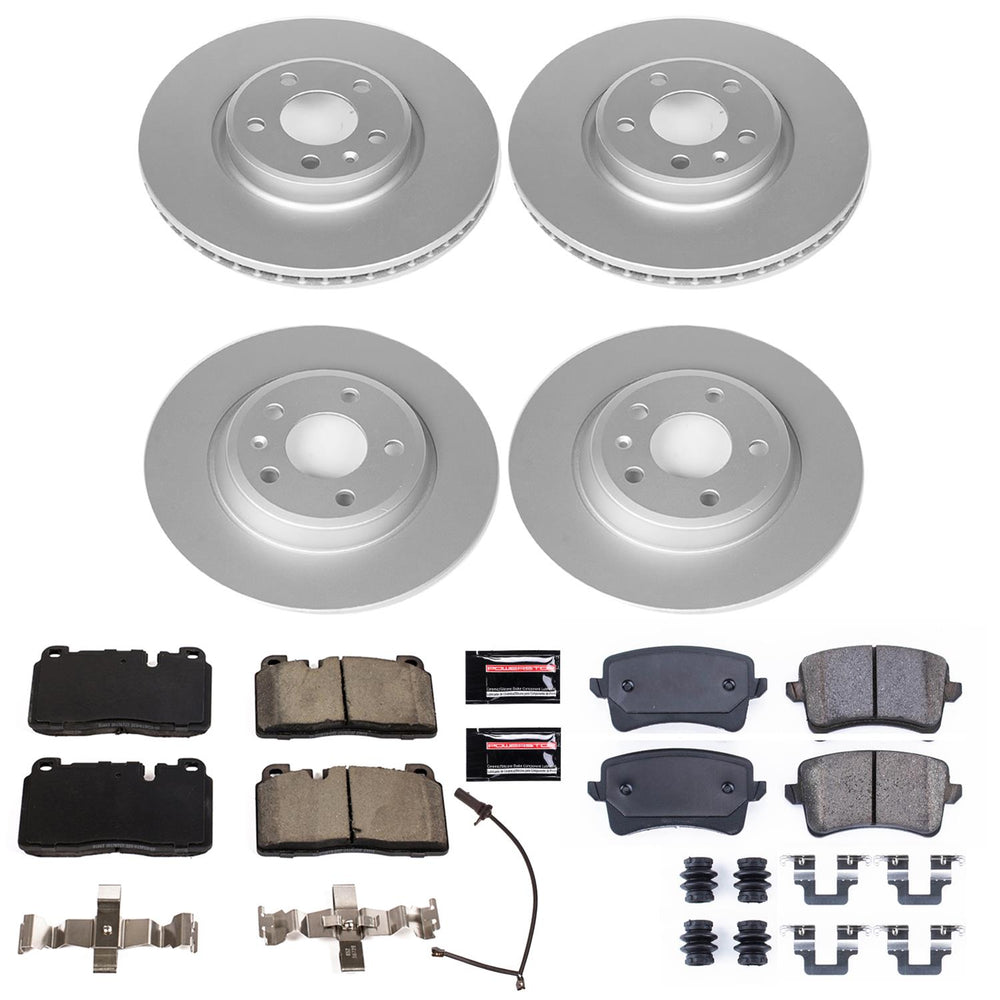 Power Stop 2013 Audi Q5 Front & Rear Z23 Evolution Sport Coated Brake Kit